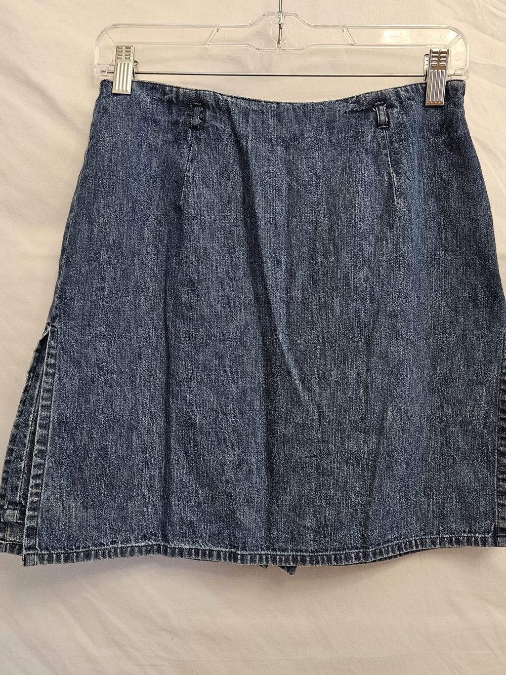 Classic Blue Denim Mini Skirt Versatile Everyday Style Y2K Van Heusen Denim Sz 4